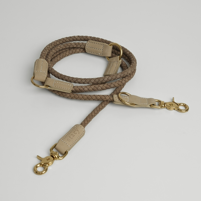 Staey - Kaia Flettet Hundesnor, Taupe