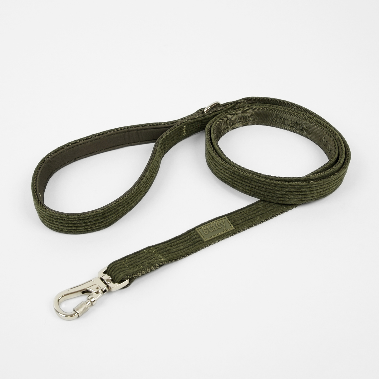 Staey - Elma Fløjl Hundesnor, Moss Green