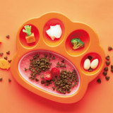 2-i-1 Paw Feeder & Slikkemåtte Mini, Orange