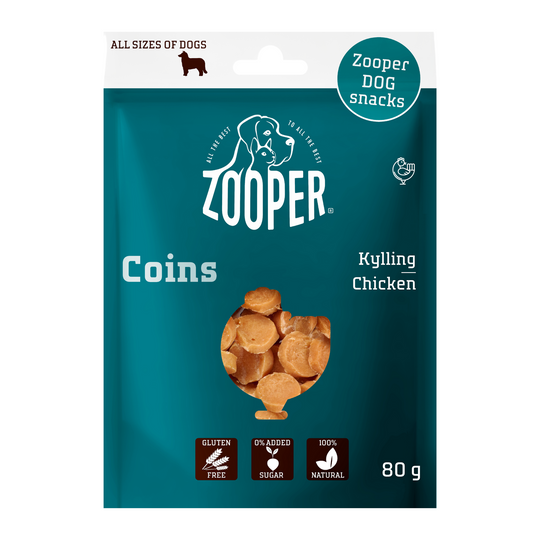 Zooper - Chicken Coins, 80g.