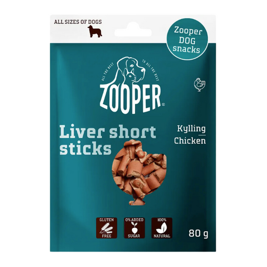 Zooper - Sticks m. Kyllingelever, 80g.