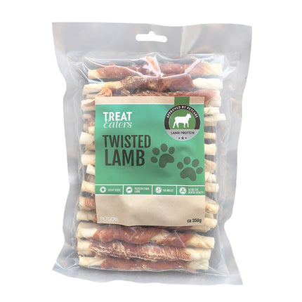 Treateaters - Twisted tyggeben m. lam (350g)