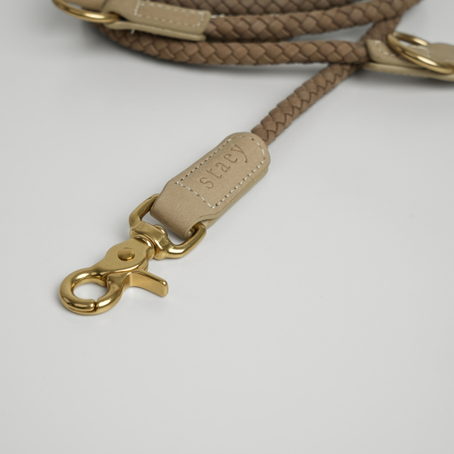 Staey - Kaia Flettet Hundesnor, Taupe