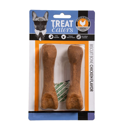 Naturligt Biscuit bone m. kylling smag, 2 stk, 11,5cm.