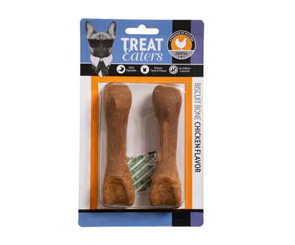 Naturligt Biscuit bone m. kylling smag, 2 stk, 11,5cm.