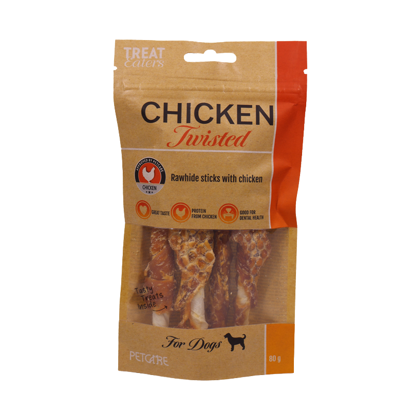 Treateaters Twistede Kyllinge tyggepinde, 80g