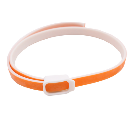 Vetcare - Loppe- og flåthalsbånd, Orange 60 cm.