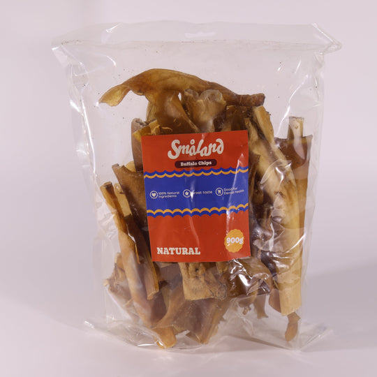 Småland - 100% naturlige bøffel chips, 900g