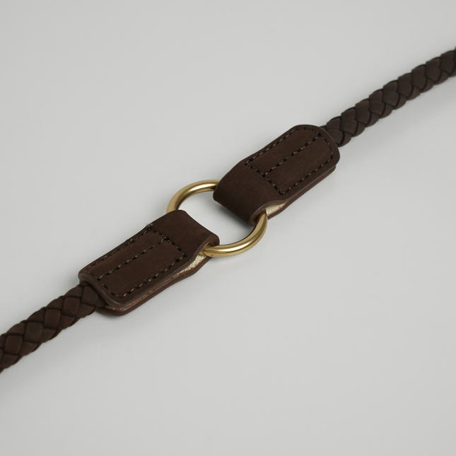 Staey - Kaia Flettet Hundesnor, Dark Oak