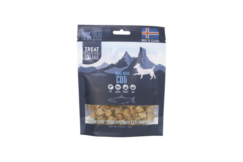 TreatEaters Islandsk Torsk små godbidder 70g