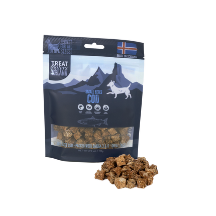 TreatEaters Islandsk Torsk små godbidder 70g