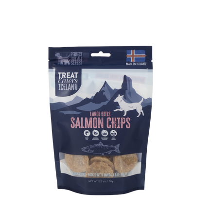 TreatEaters Islandske Laksechips store godbidder 70g