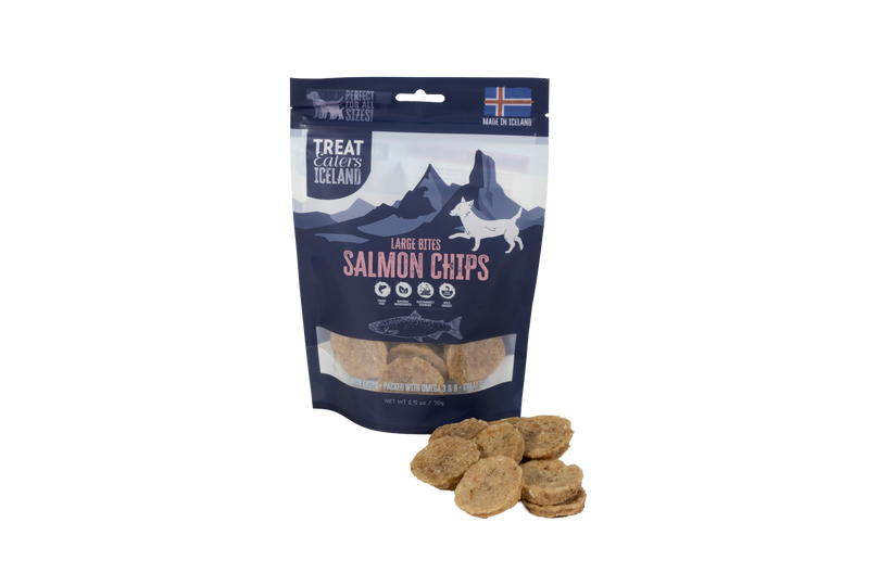 TreatEaters Islandske Laksechips store godbidder 70g