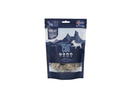 TreatEaters Islandske Torskeskind chips store godbidder 70g