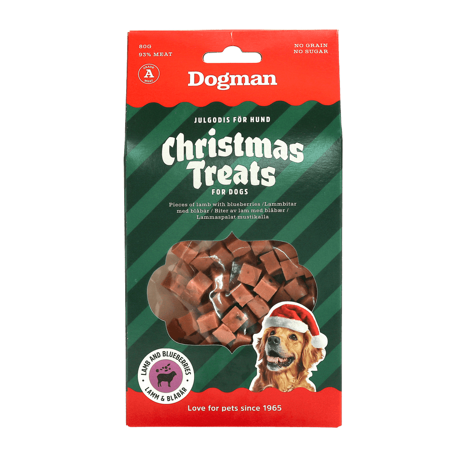 Dogman - Julegodbidder m. Lam & Blåbær, 80g