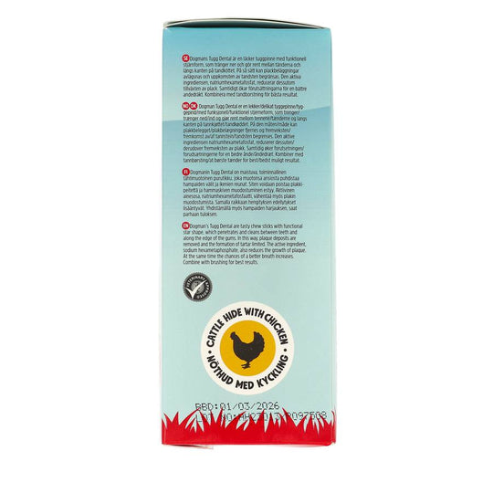 Dogman - tandrensende tyggepinde m. kylling - 28 stk.