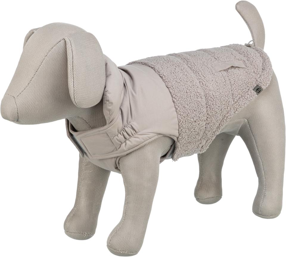 Trixie - Teddy Vinter Hundejakke, Lysegrå