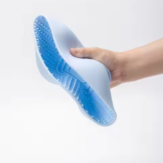 Slikkeskål m. Sugekop, Blå