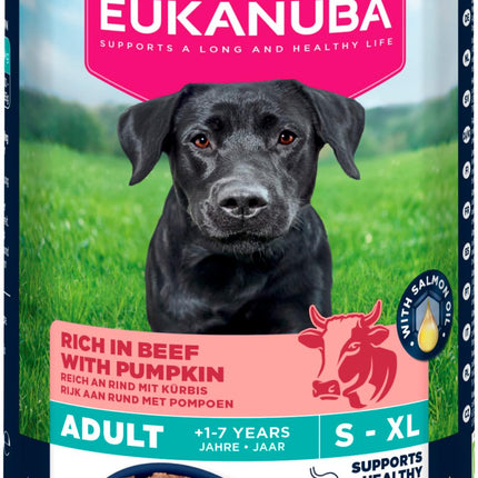 Eukanuba Adult vådfoder, oksekød med græskar, 400g