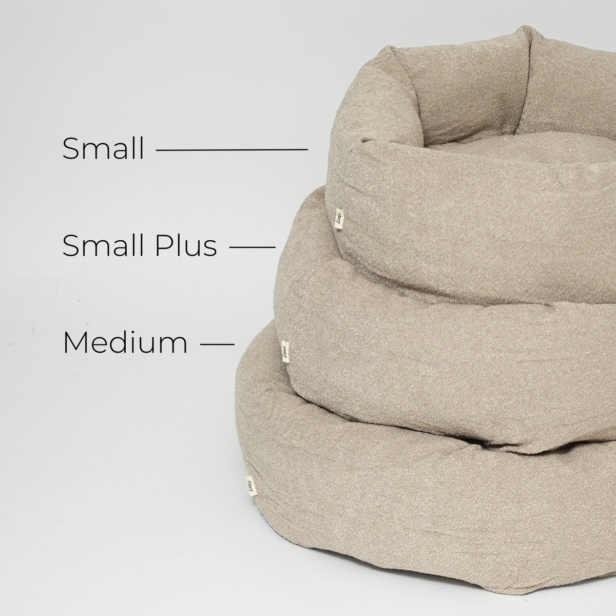 Staey - Luna 3.0 Hundeseng, Oat Bouclé