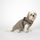 Vera Hundejakke m. sele, Herringbone Mocca – Staey
