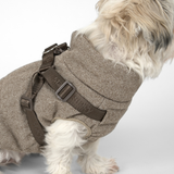Vera Hundejakke m. sele, Herringbone Mocca – Staey