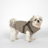 Vera Hundejakke m. sele, Herringbone Mocca – Staey
