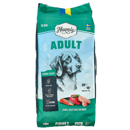 Heavenly - Hundefoder m. Gris, Okse & Laks
