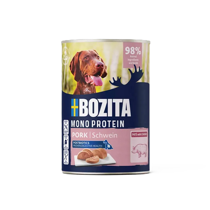 Bozita Paté med gris, vådfoder til hund 400g