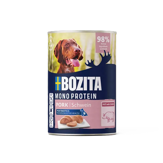 Bozita Paté med gris, vådfoder til hund 400g