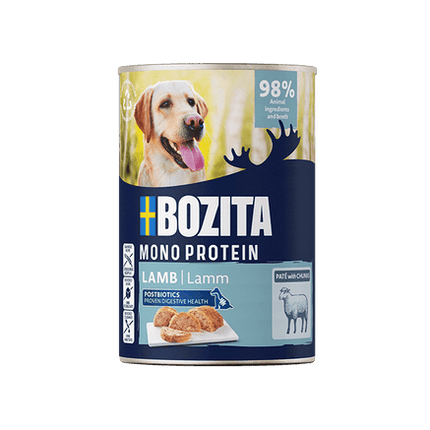 Bozita Paté med lam, vådfoder til hund 400g