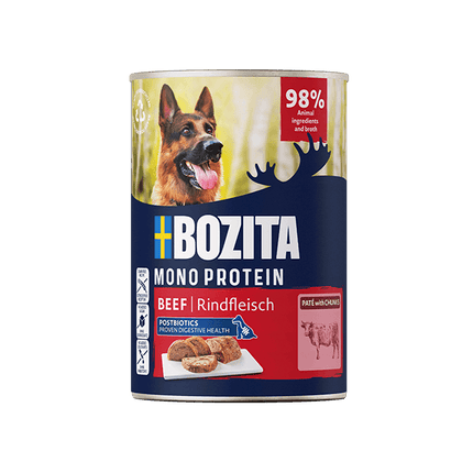 Bozita Paté med oksekød, vådfoder til hund 400g