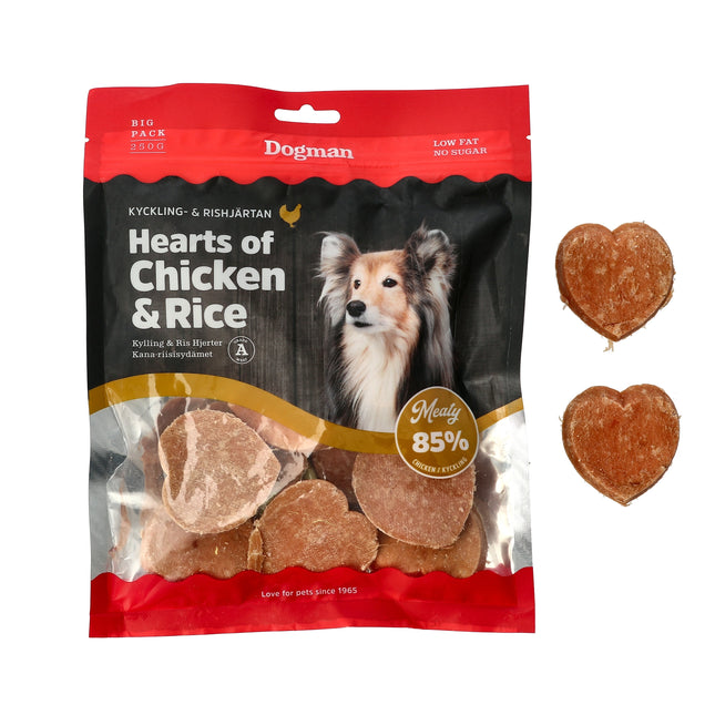 Dogman - Kylling & Rishjerter, 250g (bf 9/9)