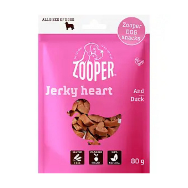 Zooper - Hjerteformet Godbidder m. And, 80g. (BF. 31/7-25)