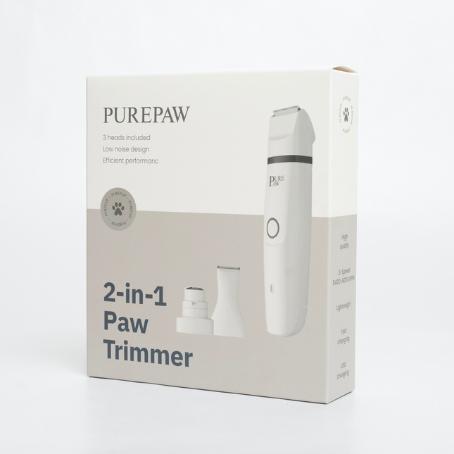 Purepaw - Premium 2-i-1 Poteklippemaskine