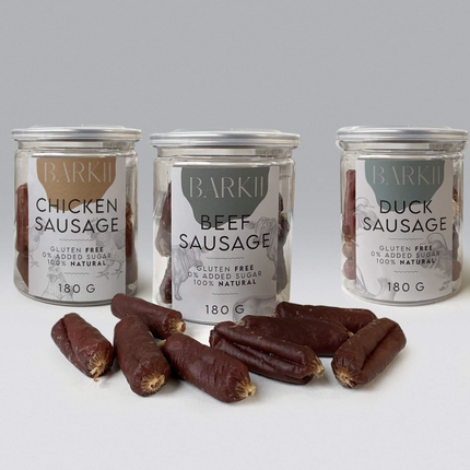 Barkii - Pølser, pakke med 3 smage (540g)