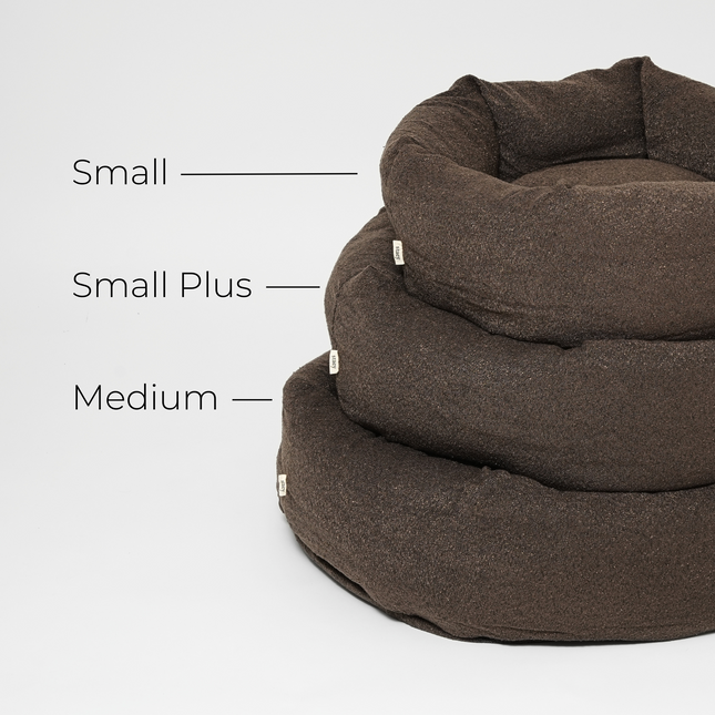 Staey - Luna 3.0 Hundeseng, Chestnut Bouclé