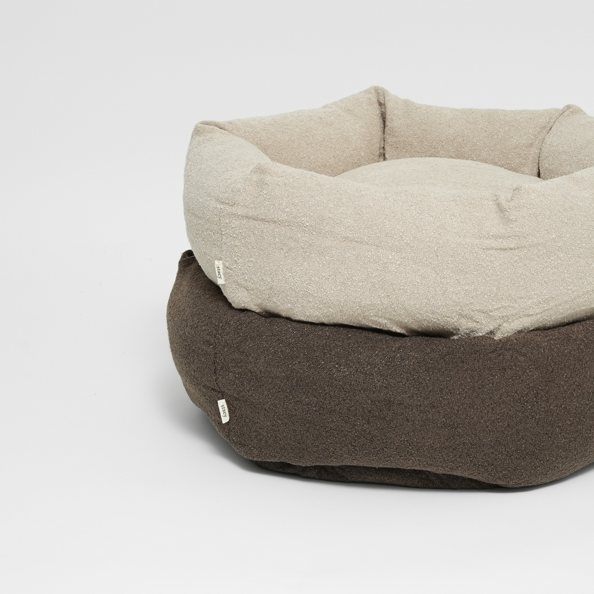 Staey - Luna 3.0 Hundeseng, Chestnut Bouclé