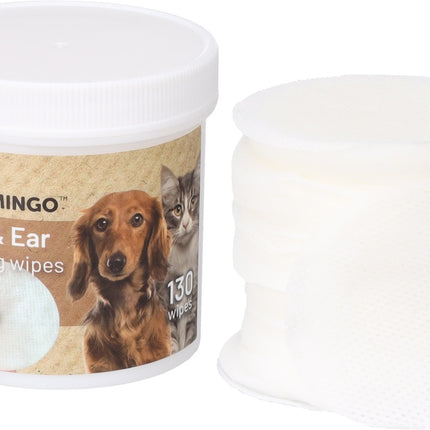 Flamingo - Øjne & Øre Vatrondeller, 130stk