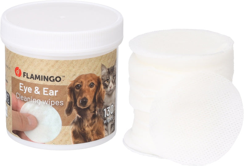 Flamingo - Øjne & Øre Vatrondeller, 130stk