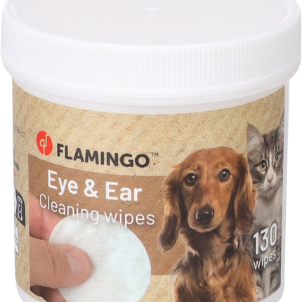 Flamingo - Øjne & Øre Vatrondeller, 130stk