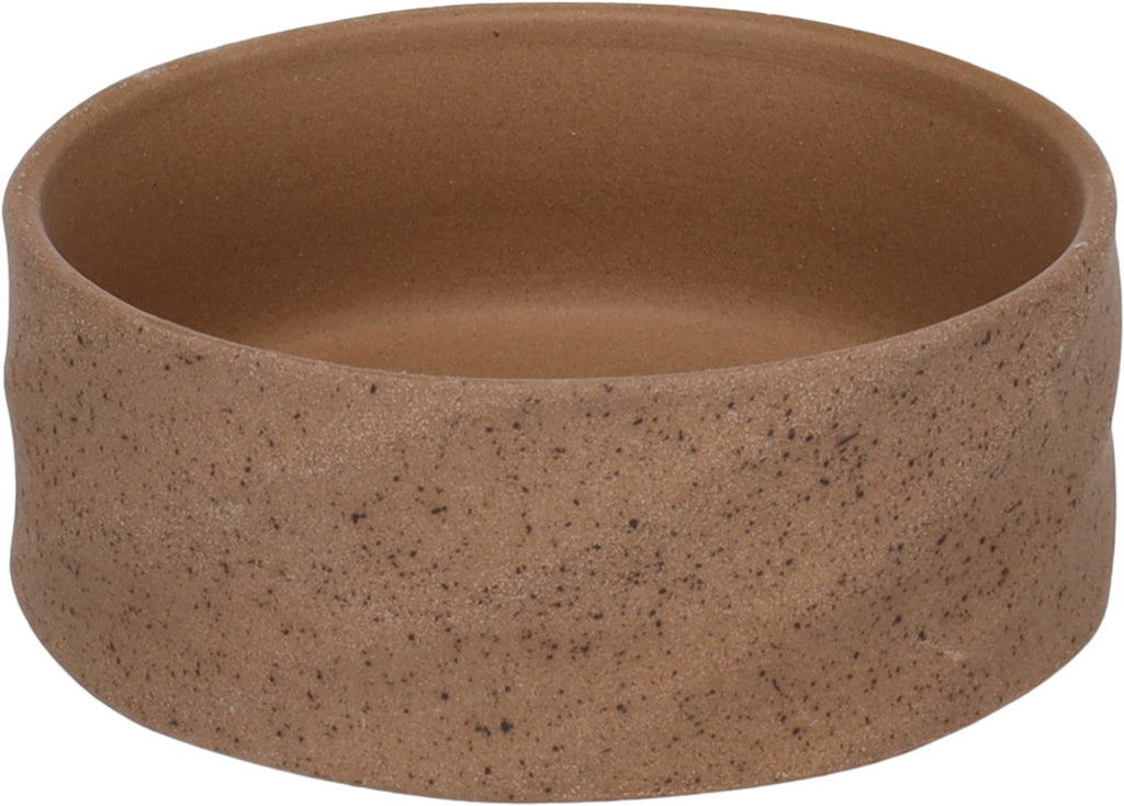 Keramisk Hundeskål, Brun