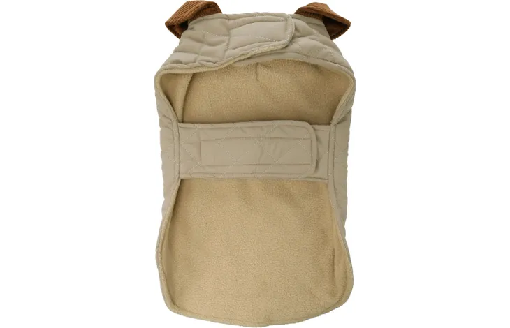 Flamingo - Quilted Hundejakke, Beige