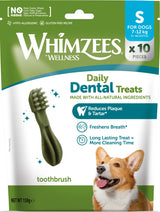 Whimzees Toothbrush S tandrensende tyggeben, 10 stk.