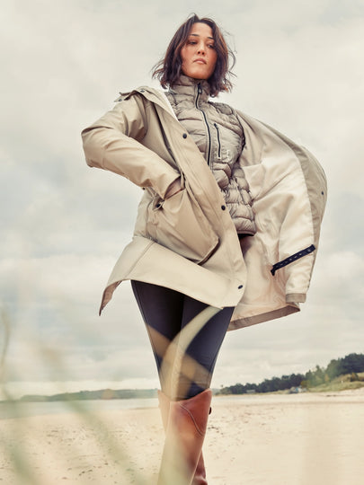 Jacson Barbro - Regnjakke til ejer, Beige