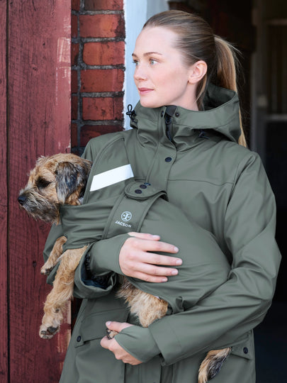 Jacson Barbro - Regnjakke til ejer, Grå