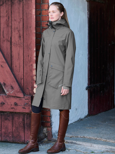 Jacson Barbro - Regnjakke til ejer, Grå