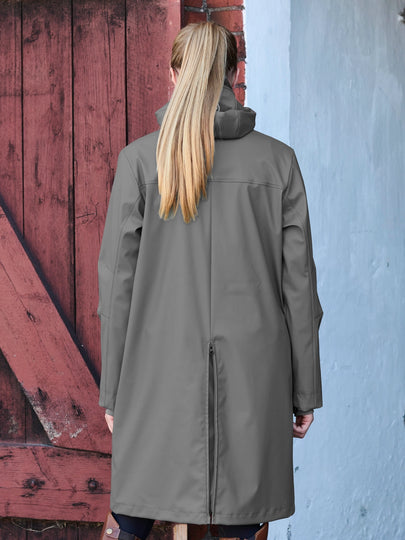 Jacson Barbro - Regnjakke til ejer, Grå