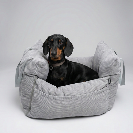 3-i-1 Bilsæde til hunde i fløjl