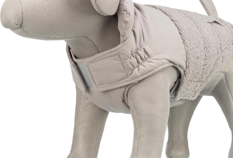 Trixie - Teddy Vinter Hundejakke, Lysegrå